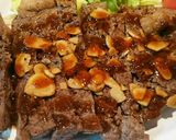 男の簡単料理☆牛赤身ステーキ☆作り方6写真