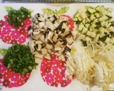いろいろ夏野菜のヘルシーお好み焼き作り方1写真