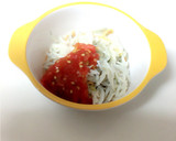 離乳食 しらすとトマトのそうめん作り方6写真