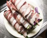 クリームチーズと野菜の豚バラ巻作り方2写真