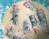 お弁当にカニカマの大葉巻き天！作り方2写真