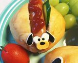 簡単☆ロールパンでツムツム風なプルート☆作り方5写真