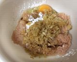 あっさり！大葉と梅の鳥つくねバーグ♪作り方3写真