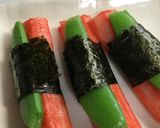 お弁当に！カニカマとスナップエンドウ天！作り方1写真