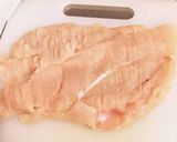 簡単☆サラダハムチーズチキン作り方1写真