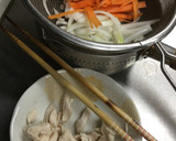 ささみと野菜の青しそドレッシング炒め作り方1写真