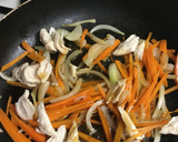 ささみと野菜の青しそドレッシング炒め作り方3写真