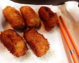梅と大葉チーズでとろ〜り✨豚のロールカツ作り方7写真