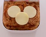 【キャラ弁】ダッフィーのお好み焼き弁当作り方3写真