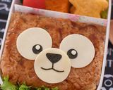 【キャラ弁】ダッフィーのお好み焼き弁当作り方5写真