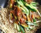 超おいしい！大磯屋きゅうりの梅風味焼そば作り方5写真