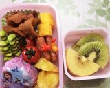 緑色のお弁当に枝豆を♡作り方5写真
