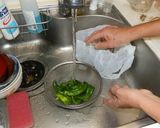 万願寺とうがらしのじゃこ炒め作り方1写真