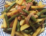 ＊三度豆じゃが芋ベーコンのカレー炒め＊作り方3写真