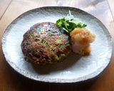 ニラたっぷり♡ポークハンバーグ♪作り方3写真