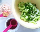 激ウマ!キュウリと挽き肉の炒め物作り方1写真