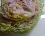 挽き肉挟んで☆丸ごとレタスのコンソメ煮作り方4写真