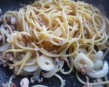 豚ひき肉と玉ねぎのパスタ♪作り方6写真