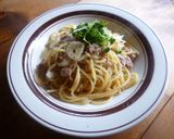 豚ひき肉と玉ねぎのパスタ♪作り方7写真