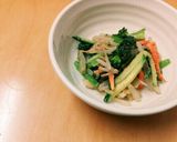野菜とひっつみのごま和え作り方6写真