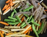 肉入りカラフルきんぴら◎常備菜◎作り方5写真