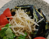 蒸しなすともやしの☆荏胡麻醤油ダレかけ☆作り方6写真