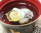 だし昆布入り☆さざえのすまし汁♪作り方5写真