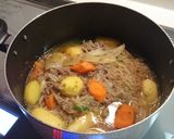 絶品‼ひき肉で簡単肉じゃが作り方6写真