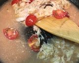 渡り蟹☆オイスターオーロラソースパスタ作り方24写真