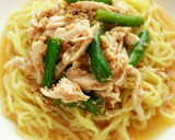 蒸し鶏といんげんのごま酢味噌和え作り方6写真