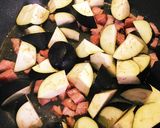 ナスとベーコンのトマトクリームパスタ！作り方4写真