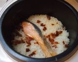 鮭とドライトマトの炊き込みご飯作り方2写真