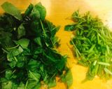 健康夏野菜！モロヘイヤの簡単炒り卵炒め☆作り方2写真