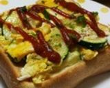 ズッキーニ卵トースト作り方6写真