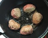 揚げないスコッチエッグ風ハンバーグ？作り方6写真