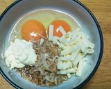 干しエビ入り♪マヨチーズ玉子焼き作り方1写真