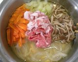 豚肉と野菜たっぷり柳川風あんかけラーメン作り方6写真