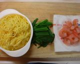 海老とニラの焼きそば作り方1写真