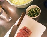 ピリ辛キャベツのスープパスタ作り方1写真