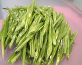【常備菜】ささぎと油揚げの炒め物作り方1写真