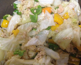 鶏ひき肉と野菜何でもオイスター炒め作り方5写真