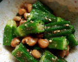 簡単！副菜 納豆とオクラの胡麻和え★作り方3写真