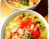 大葉deジェノベーゼ風♡塩らーめん作り方9写真