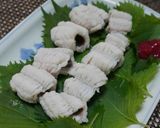 鱧湯引き梅肉添え作り方5写真