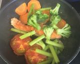 グリル野菜とサーモンのココナッツソテー作り方1写真