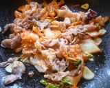 豚キムチの韓国風パスタ♪作り方3写真