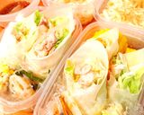 蒸し鶏生春巻き弁当作り方2写真
