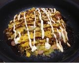 卵のお好み焼き風作り方6写真