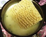 サッポロ一番しおラーメン カルボナーラ作り方2写真