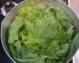 夏の風味、しその胡麻和え作り方4写真